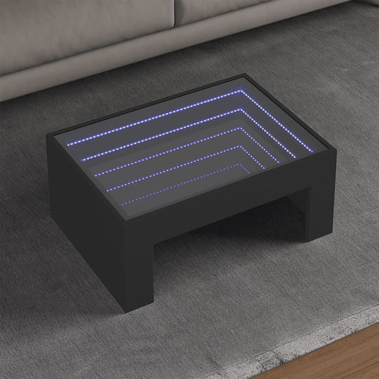 Инфинити LED холна маса черна 70x50x30 см 847610 черна