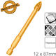 Τρυπάνι Πλακιδίων Γυαλιού 12x87mm Dbg1131201 Ingco Ingco