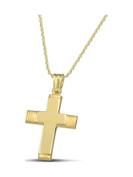 Themelidis Jewels Дамски Златен Кръст 14K с Верижка