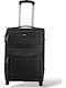 Куфар за ръчен багаж с разширение от плат 53x36x20 +5см Колекция Playbags Ps8033c Черен