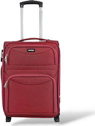 Cabin Suitcase Fabric Expansion 53x36x20 +5cm Playbags Collection Ps8033c Burgundy