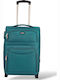 Βαλίτσα Καμπίνας Ύφασμα Επέκταση 53x36x20 +5cm Playbags Collection Ps8033c Πετρολ