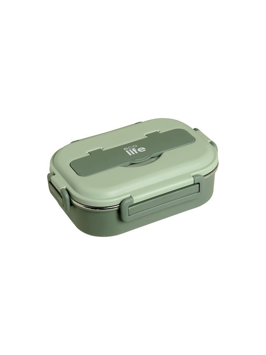 Ecolife Inox Lunch Box Cutlery Green 1000ml