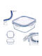 Kadax Glass Lunch Box Transparent 520ml