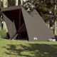 vidaXL Camping Tent Teepee Brown for 6 People 4...