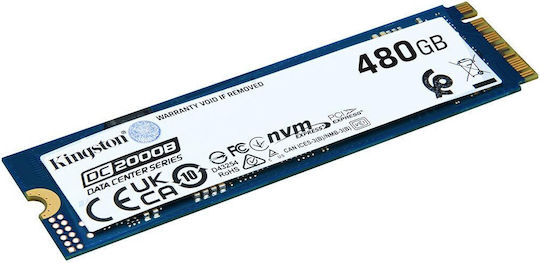 Kingston DC2000B SSD 480GB τύπου M.2 με σύνδεση PCI Express 4.0 (PS5 Compatible) SEDC2000BM8/480G