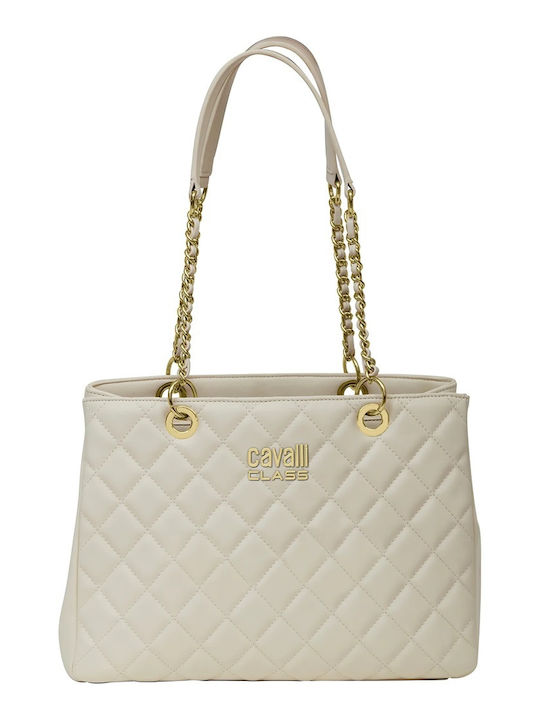 Roberto Cavalli Leather Women's Bag Shoulder White