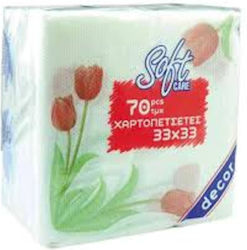 Softcare Χαρτοπετσέτα 33x33εκ. 70τμχ
