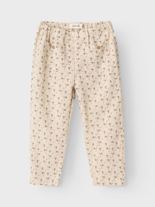 Lil' Atelier Kids Trousers Beige