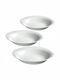 Kadax Teller Suppe Weiß mit Durchmesser 23cm 3Stück
