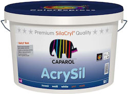 Caparol Acrysil Πλαστικό Υδρόχρωμα για Εξωτερική Χρήση Λευκό 2.5lt
