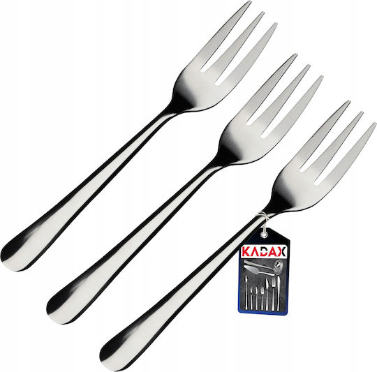 Kadax Gabel-Set Tabelle Edelstahl Gray 3Stück