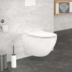 LuxeBath Λεκάνη Κρεμαστή με Καζανάκι με Κάλυμμα Duroplast Λευκή 4064649198708 LuxeBath Λεκάνη Κρεμαστή με Καζανάκι με Κάλυμμα Duroplast Λευκή 4064649198708