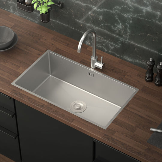 ML-Design 490013825 Drop-In Inox Kitchen Sink L70xW40cm Silver ML-Design 490013825 Drop-In Inox Kitchen Sink L70xW40cm Silver