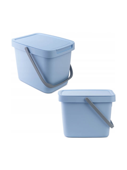 Kadax Waste Bin Waste Plastic Blue 6lt 1pcs