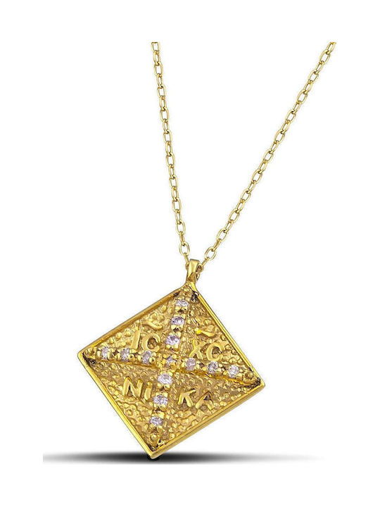 Themelidis Jewels Necklace Constantine Talisman Made of 14K Gold Themelidis Jewels Necklace Constantine Talisman Made of 14K Gold