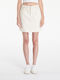 Denim Mini Skirt White