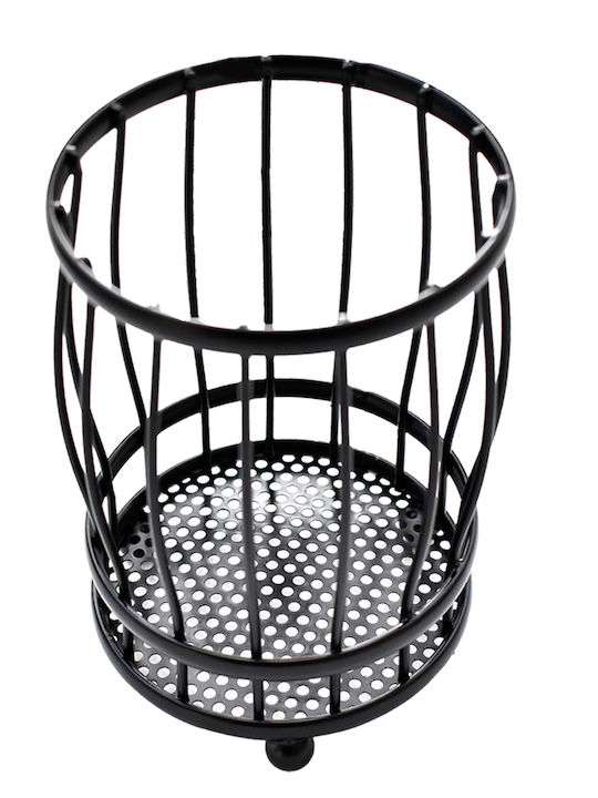 Tpster Suport De Scurgere Pentru Tacâmuri Metalic Negru 10x14cm