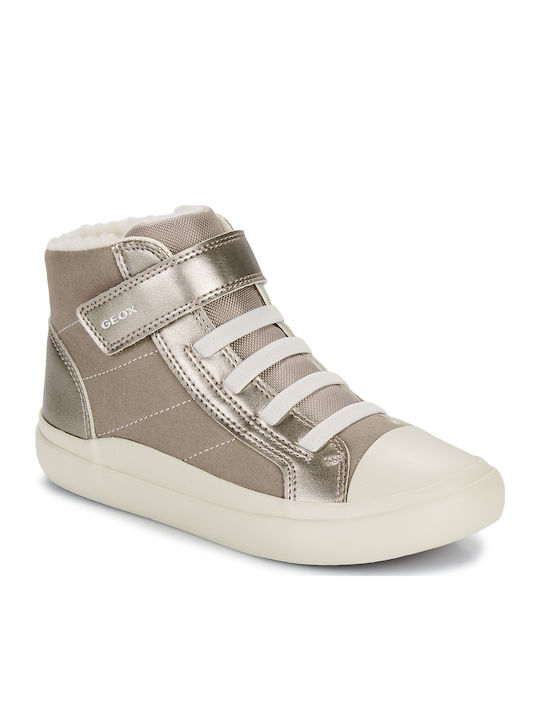 J Gisli Kids Sneakers High Anatomic with Scratch Gold