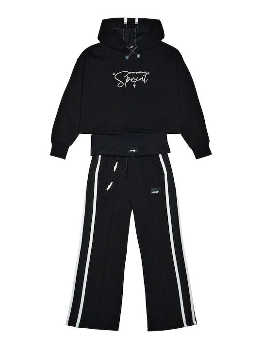 Sprint Kids Sweatpants Set black