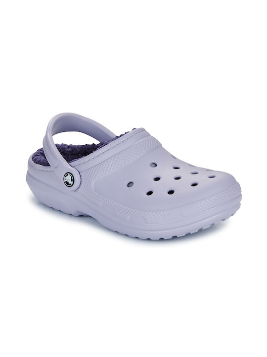 Crocs Classic Lined Clog Σαμπό Μωβ