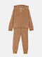 Kinder Sweatpants Set - Jogginganzug Camel 2Stück Gold Letters