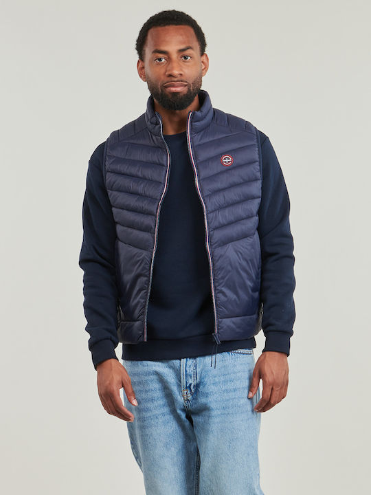 Jack & Jones Αμάνικο Μπουφάν Navy Μπλε