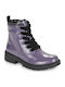 J Casey Kids Boots with Zipper Purple