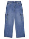 Levi's Levis 94 Baggy Wide Leg Cargo Pant Παιδικό Τζιν Παντελόνι Μπλε