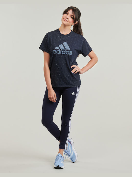 Adidas Γυναικείο Κολάν Navy Μπλε