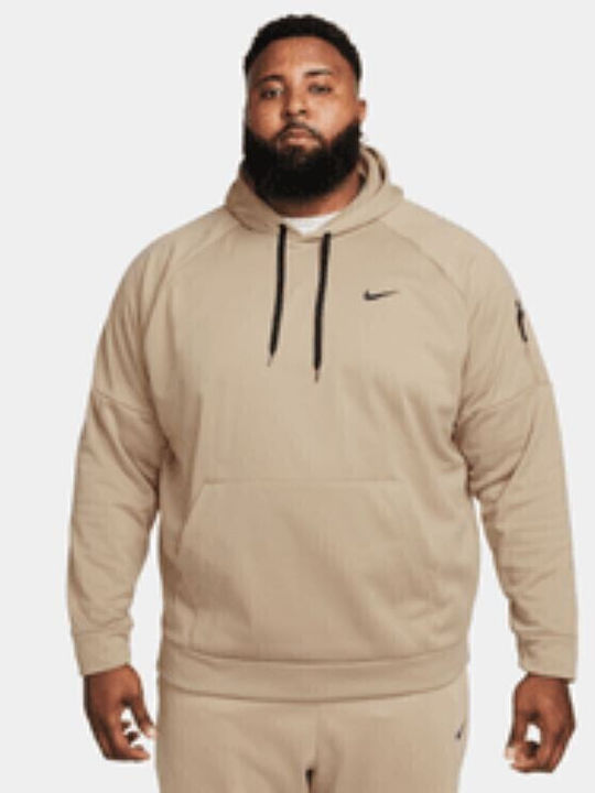 Nike Therma-fit Φούτερ Καφέ