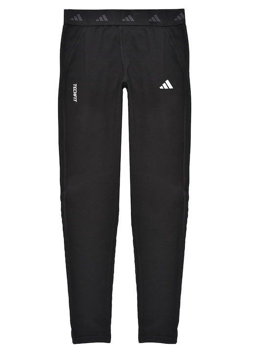 adidas Παιδικό Κολάν Αθλητικό Μακρύ Μαύρο TECHFIT