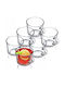 Kadax Mug Glass Transparent 270ml 6pcs