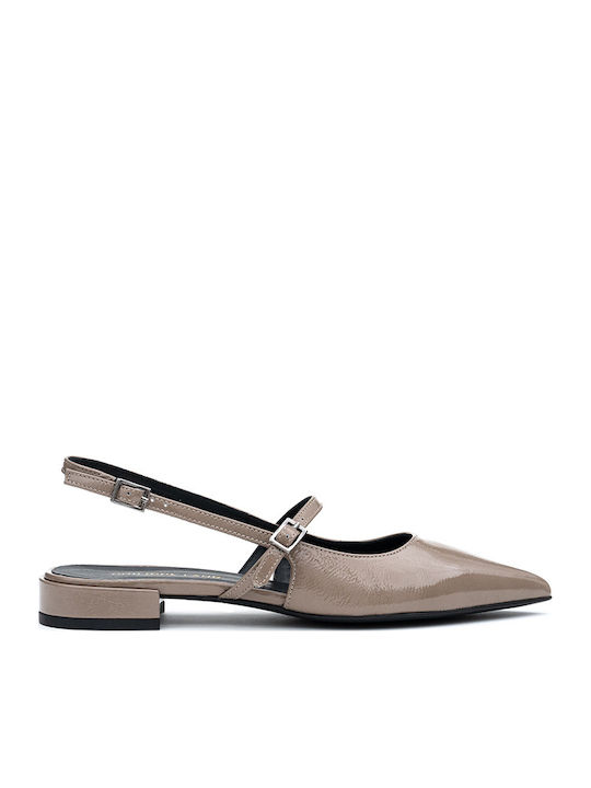 Philippe Lang Slingback Lederpumps 400pauline4 Taupe