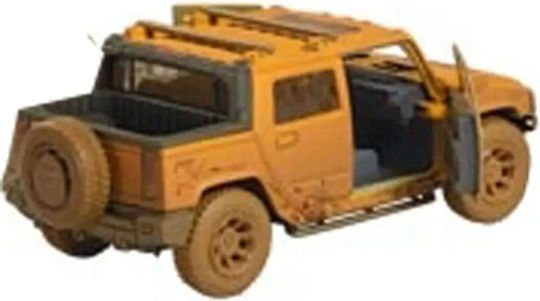 Goki Hummer H2 Sut (2006) Αυτοκινητάκι Hummer H2 SUT (2006 - Κίτρινο 1:40 Pull Back για 3+ Ετών