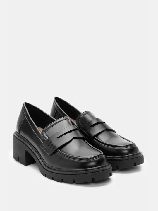 Luigi Women's Loafers in Black Color