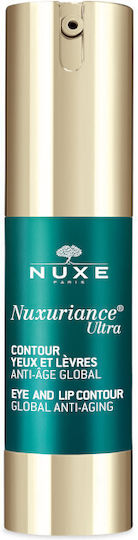 Nuxe Nuxuriance Ultra Anti-aging & Firming Cream Eyes & Lips against Dark Circles with Hyaluronic Acid for Mature Skin 15ml