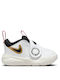 Team Hustle D 11 Kids Sports Shoes Basketball with Hoop & Loop Closure White
