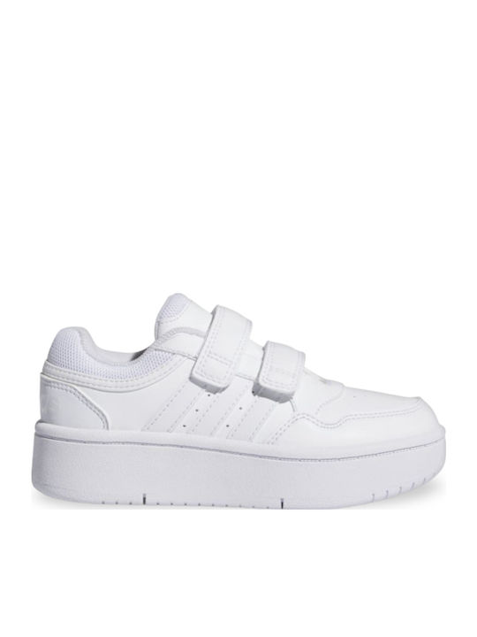 Hoops Kids Sneakers with Scratch White