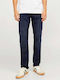 Glenn Men's Jeans Pants with Slim Fit Blue Denim
