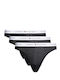 Femei Șir de caractere 3Pack White-Black