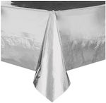 Plastic Tablecloth Silver Foil