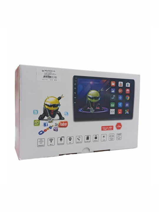 Auto-Audiosystem 2DIN (Bluetooth/USB/WiFi/GPS/Apple-Carplay/Android-Auto) mit Touchscreen 10"