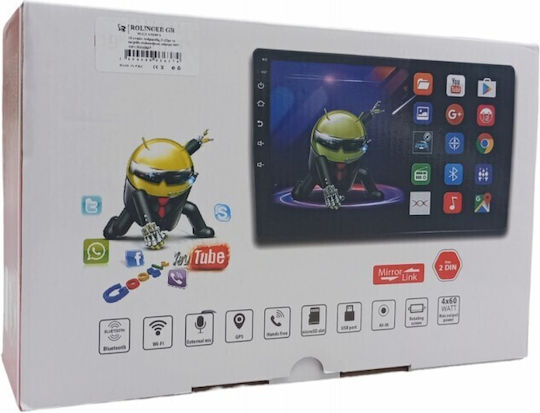 Автомобилна Аудио Система 2DIN (Блутут/USB/WiFi/GPS/Apple-Carplay/Android-Auto) с Тъчскрийн 10"