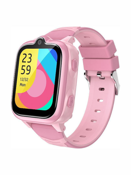 BlackView Kinder-Digitaluhr mit Kautschuk/Plastikarmband Rosa