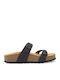 Flache Sandalen für Damen in Schwarz Farbe