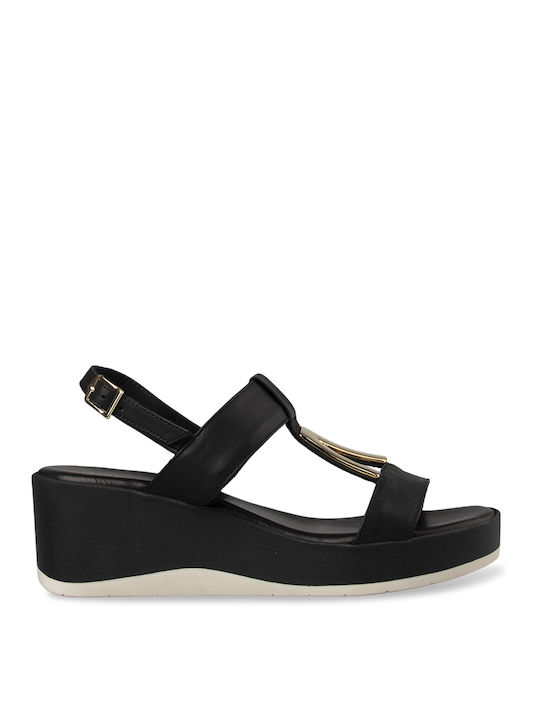 Tsouderos Shoes Platforme dama Negre