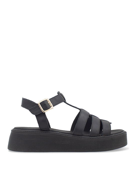 Tsouderos Shoes Platforme dama Negre