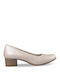 Jana Anatomic Synthetic Leather White Heels