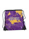 Gim Nba Los Angeles Lakers Retro Παιδική Τσάντα Πουγκί Μωβ 40εκ.